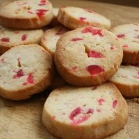 Cherry Bakewell Biscuits