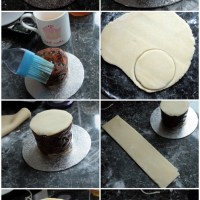 How to marzipan baked bean tin Christmas cakes - Pt 2