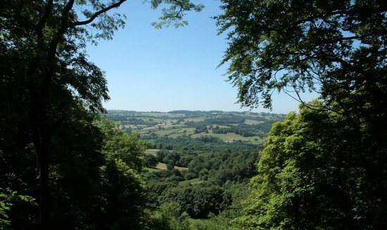 View over Peak District from Crich