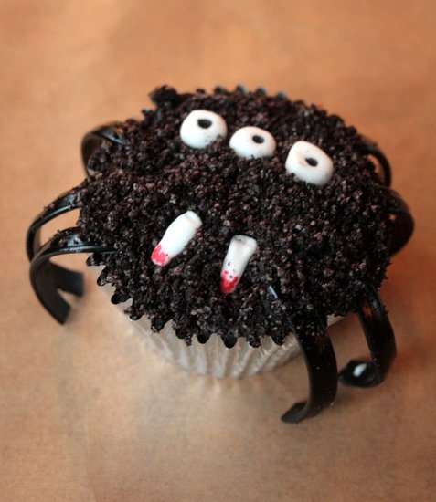 spider cupcake